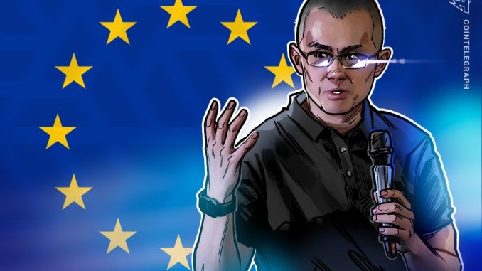 Ex-Binance CEO chides Europe over crypto adoption