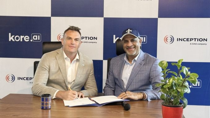 Kore.ai teams with G42's Inception to develop AI-powered products for Kore.ai teams with G42's Inception to develop AI-powered products for the enterprise