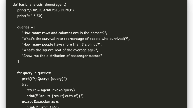 Build a Gemini-Powered DataFrame Agent for Natural Language Data Analysis Build a Gemini-Powered DataFrame Agent for Natural Language Data Analysis with Pandas and LangChain