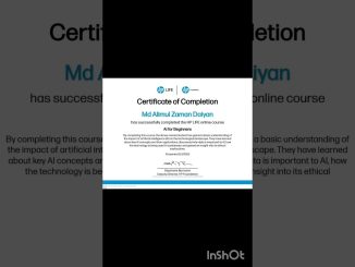 Certificate of Ai for Beginners | HP Life
