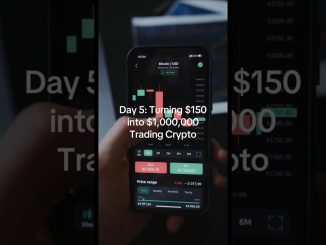 Day 5: Turning $150 into $1,000,000 Trading Crypto 📈 #shorts