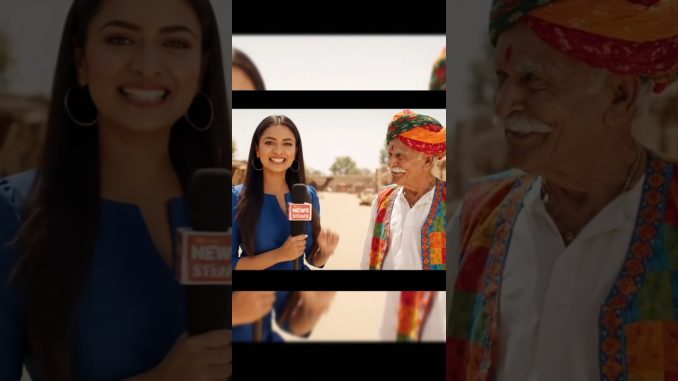 AI news reporter video #newsreporter #viralnewsreporter #funny #veo3 #comedy