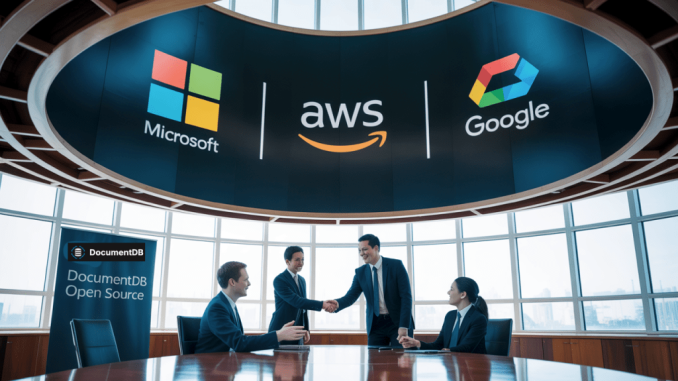 AWS, Microsoft and Google unite behind Linux Foundation DocumentDB database AWS, Microsoft and Google unite behind Linux Foundation DocumentDB database to cut enterprise costs and limit vendor lock-in