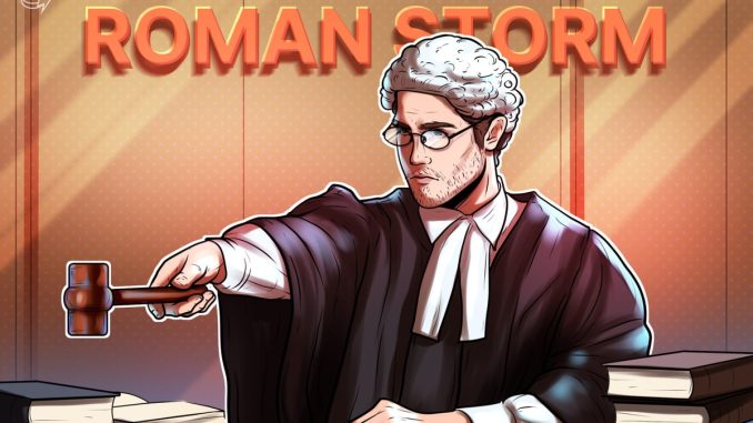 Donors Announce Roman Storm Legal Donations in Response to Possible