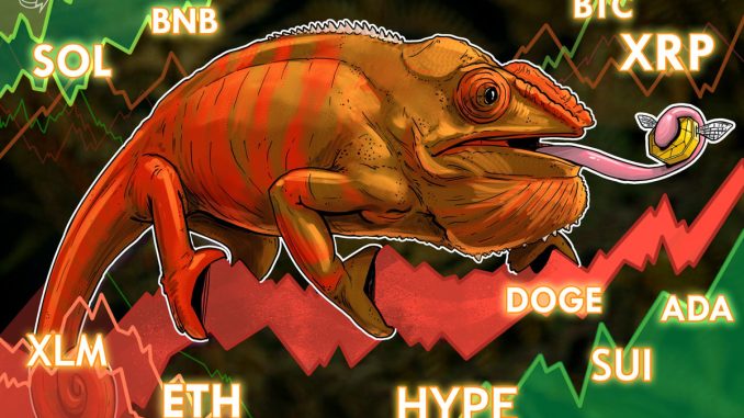 Price Predictions for BTC, ETH, XRP, BNB, SOL, DOGE, ADA, Price Predictions for BTC, ETH, XRP, BNB, SOL, DOGE, ADA, HYPE, XLM, SUI