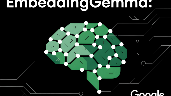 Google AI Releases EmbeddingGemma: A 308M Parameter On-Device Embedding Model with State-of-the-Art MTEB Results