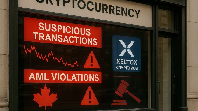 Crypto firm Xeltox fined record C$177M by Canadian AML regulator Crypto firm Xeltox fined record C$177M by Canadian AML regulator