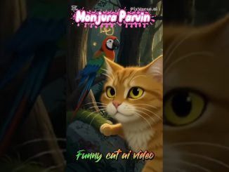 Funny cat ai video #cat #cartoon #animals #superhero #funny #cute #ai #news #shortvideo