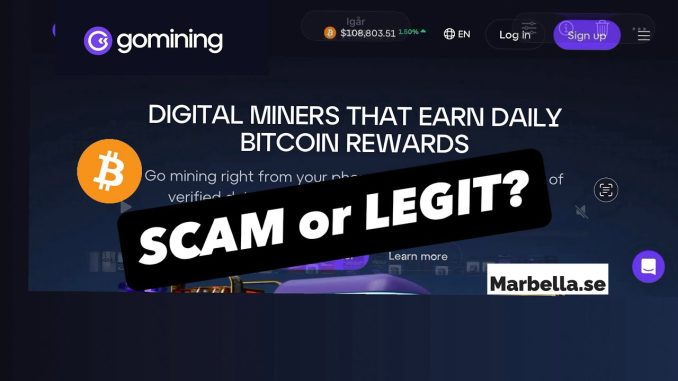 Go Mining Bitcoin Cloud Mining Online - Simple way to mining Bitcoin & Gomining token? Scam? Legit?