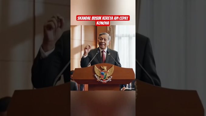 Skandal busuk kereta api cepat konoha versi AI #koruptor #videolucu #bola #news #politik #ai