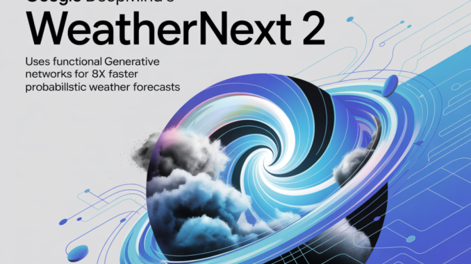 Google DeepMind’s WeatherNext 2 Uses Functional Generative Networks For 8x Faster Probabilistic Weather Forecasts