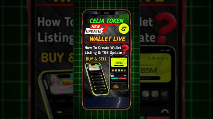 Celia Mining App Update | Wallet Kaise Banaye? | Celia Token #shorts #ytshorts #airdrop2026