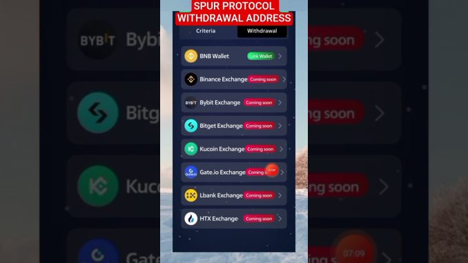 How to Link Address for Spur Protocol Withdrawal #shorts