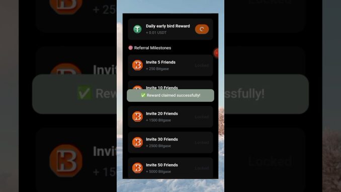 How to mine Bitgase Airdrop and claim Free USDT daily & withdraw #shorts